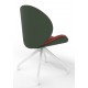 Revive Upholstered Retro Lounge Chair With Pyramid Base